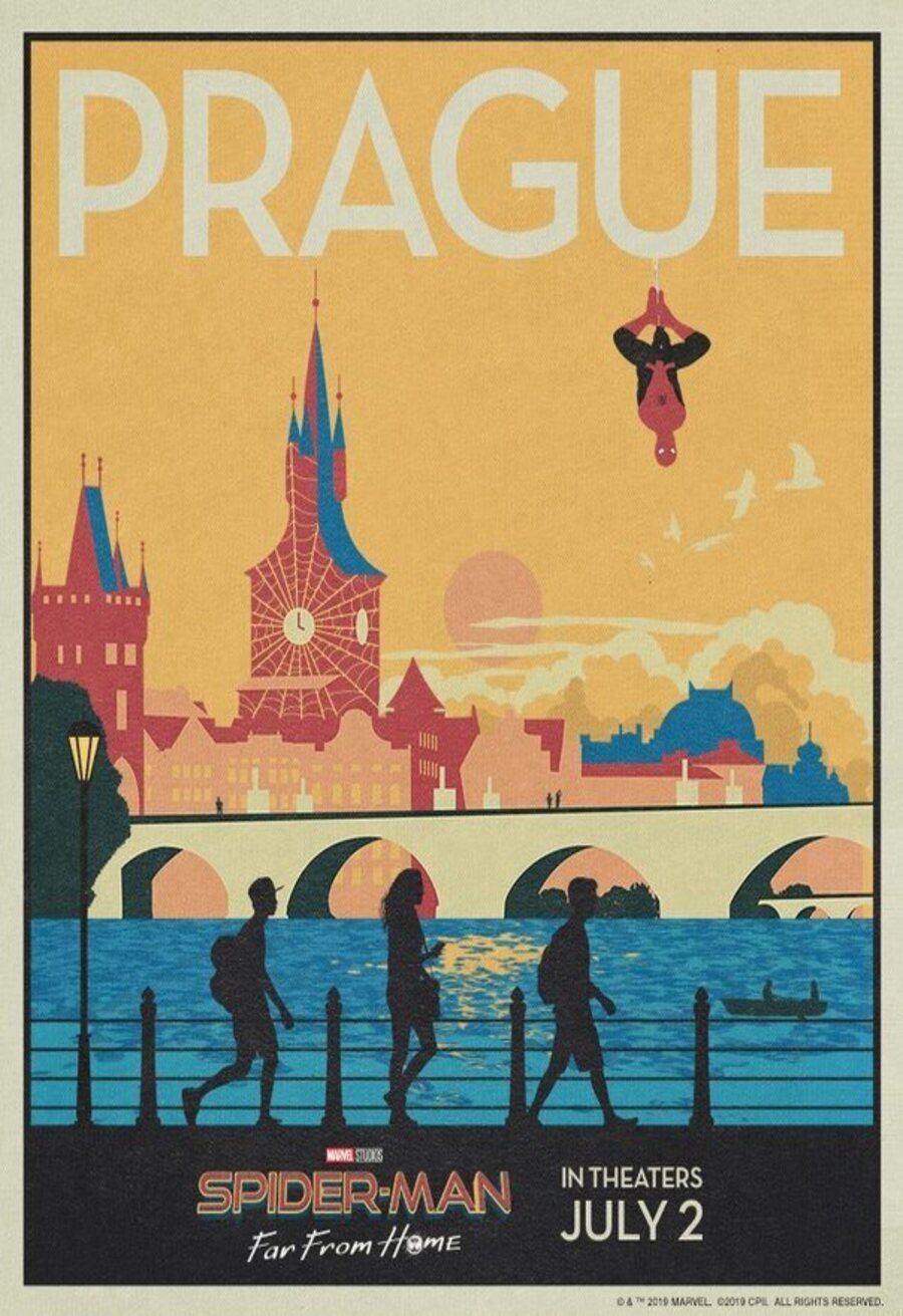 Cartel de Spider-Man: Far From Home - Postal Praga
