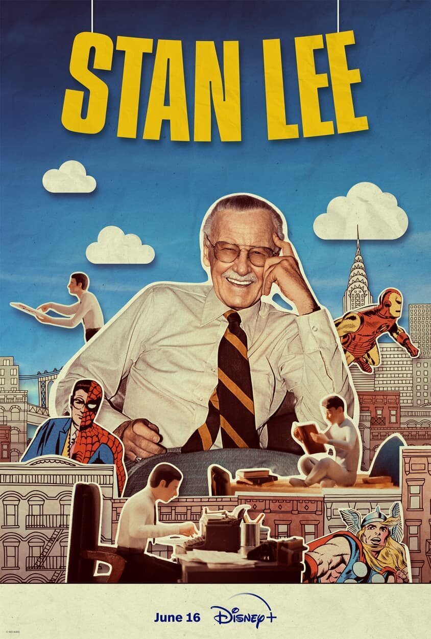 Cartel de Stan Lee, una leyenda centenaria - 
