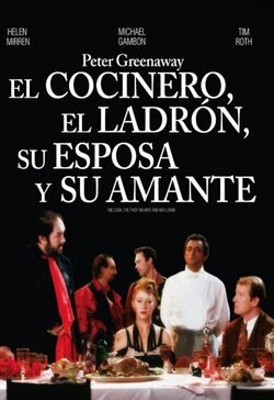 Póster 'El cocinero, el ladrón, su esposa y su amante'