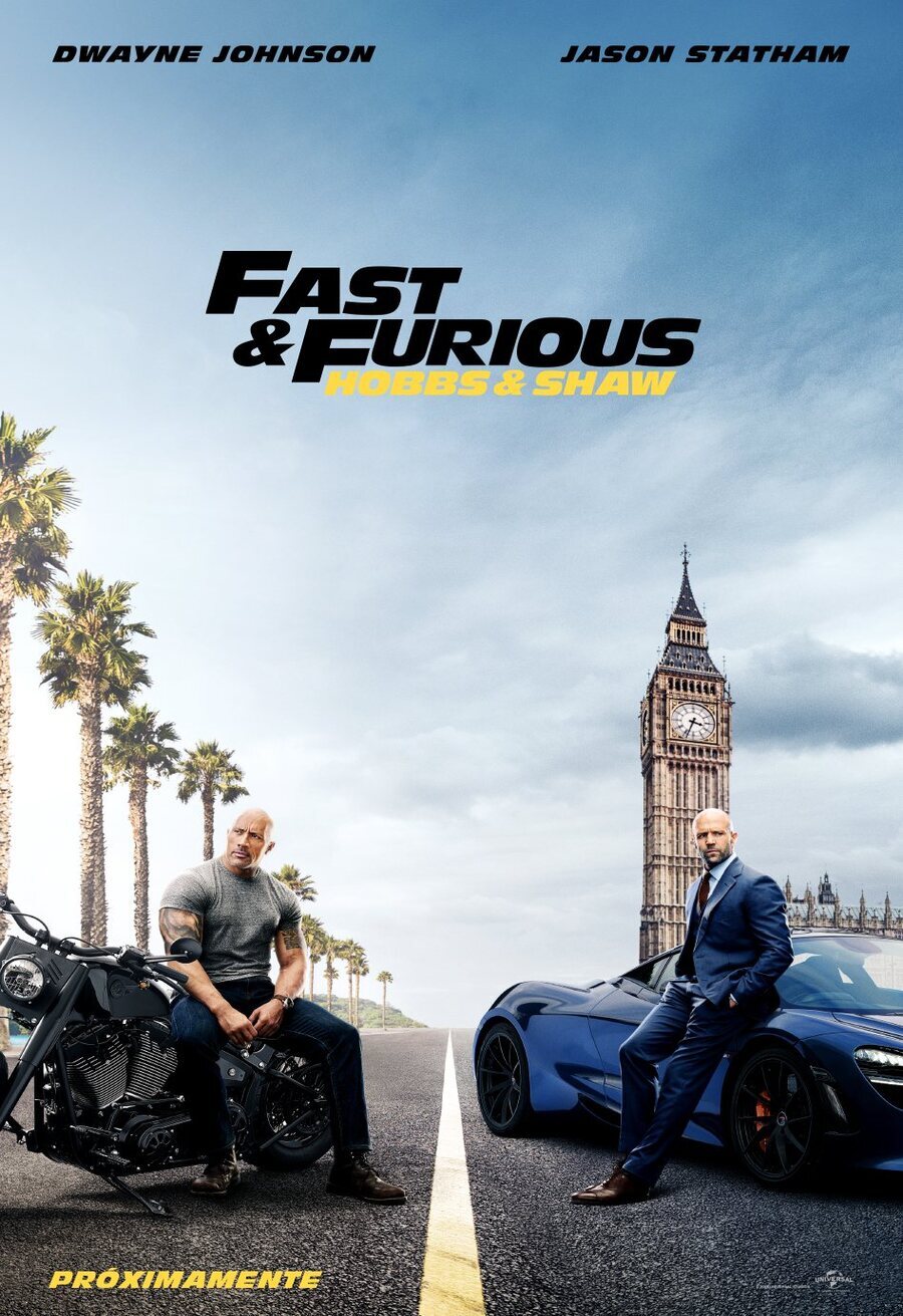 Cartel de Rápidos y furiosos: Hobbs & Shaw - España