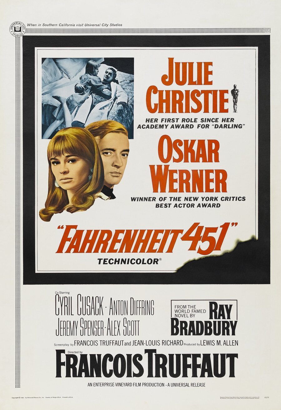 Cartel de Fahrenheit 451 - Reino Unido