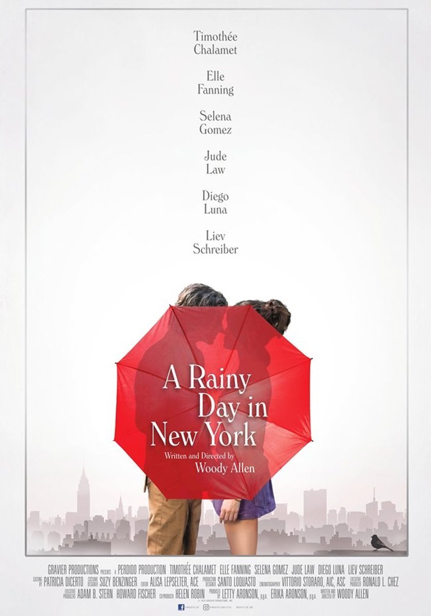 Cartel de Un día lluvioso en Nueva York - Primer póster