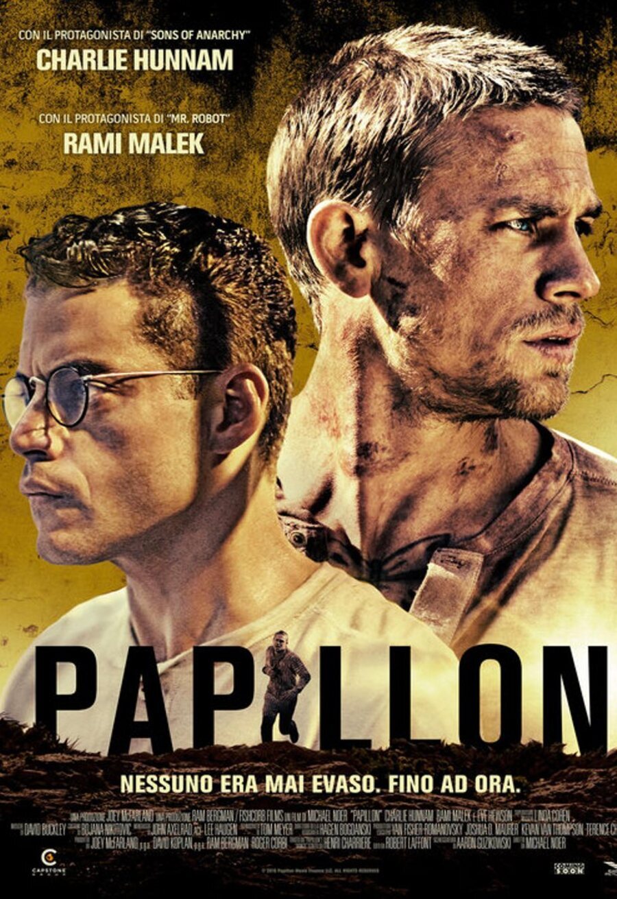 Cartel de Papillon: La gran fuga - Estados Unidos