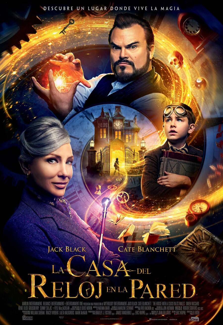 Cartel de La casa con un reloj en sus paredes - póster español final