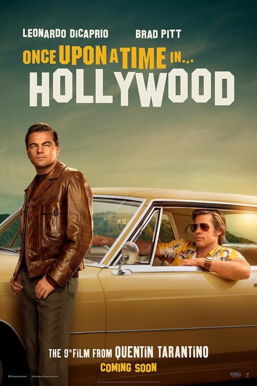 Cartel de Había una vez en... Hollywood - DiCaprio y Pitt