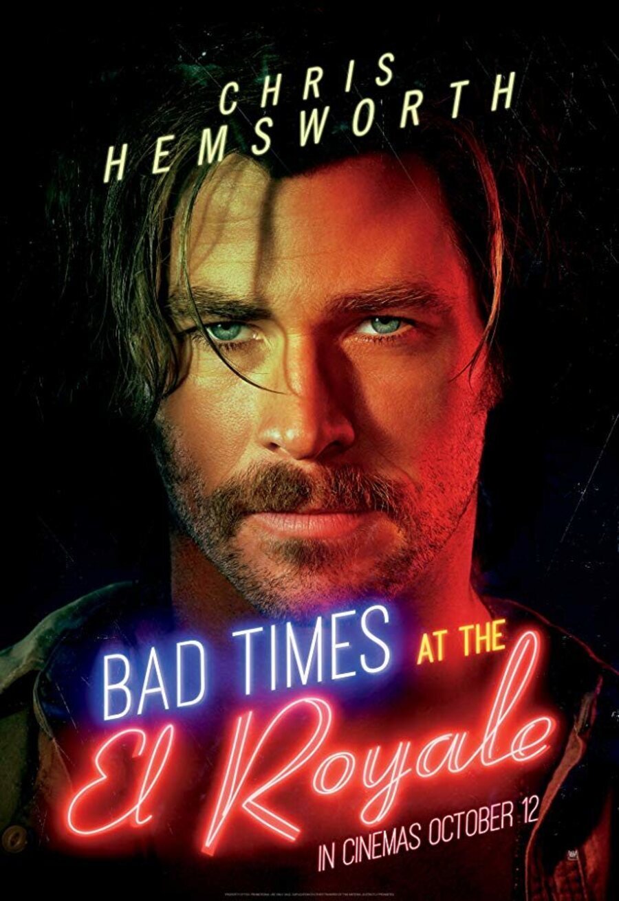 Cartel de Malos momentos en el hotel Royale - Chris Hemsworth