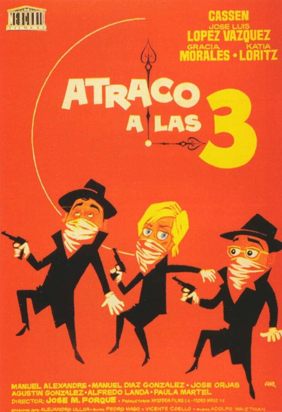 Cartel de Atraco a las tres - España