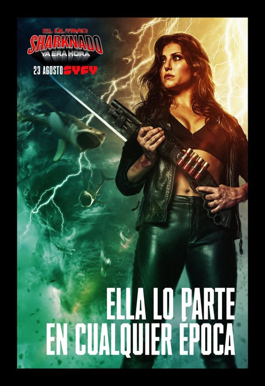 Cartel de The Last Sharknado: It's About Time - Póster Nova Clarke