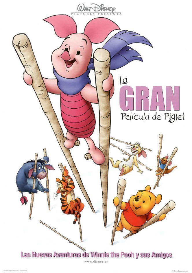 Cartel de La gran película de Piglet - España