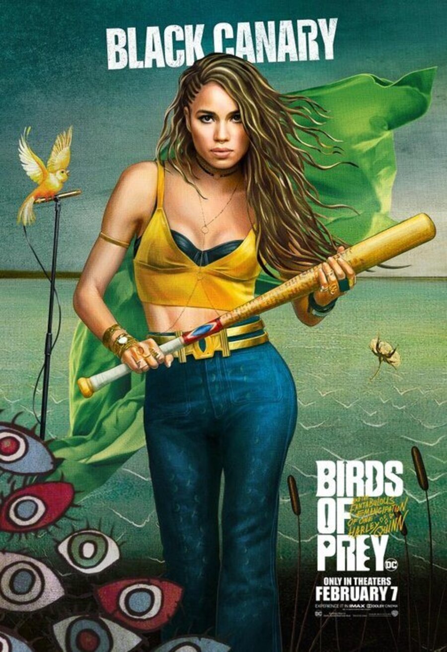 Cartel de Aves de Presa y la fantabulosa emancipación de una Harley Quinn - Canario Negro