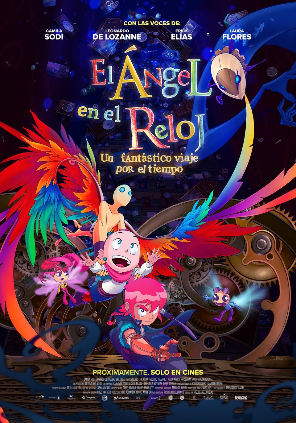 Cartel de El ángel en el reloj - España