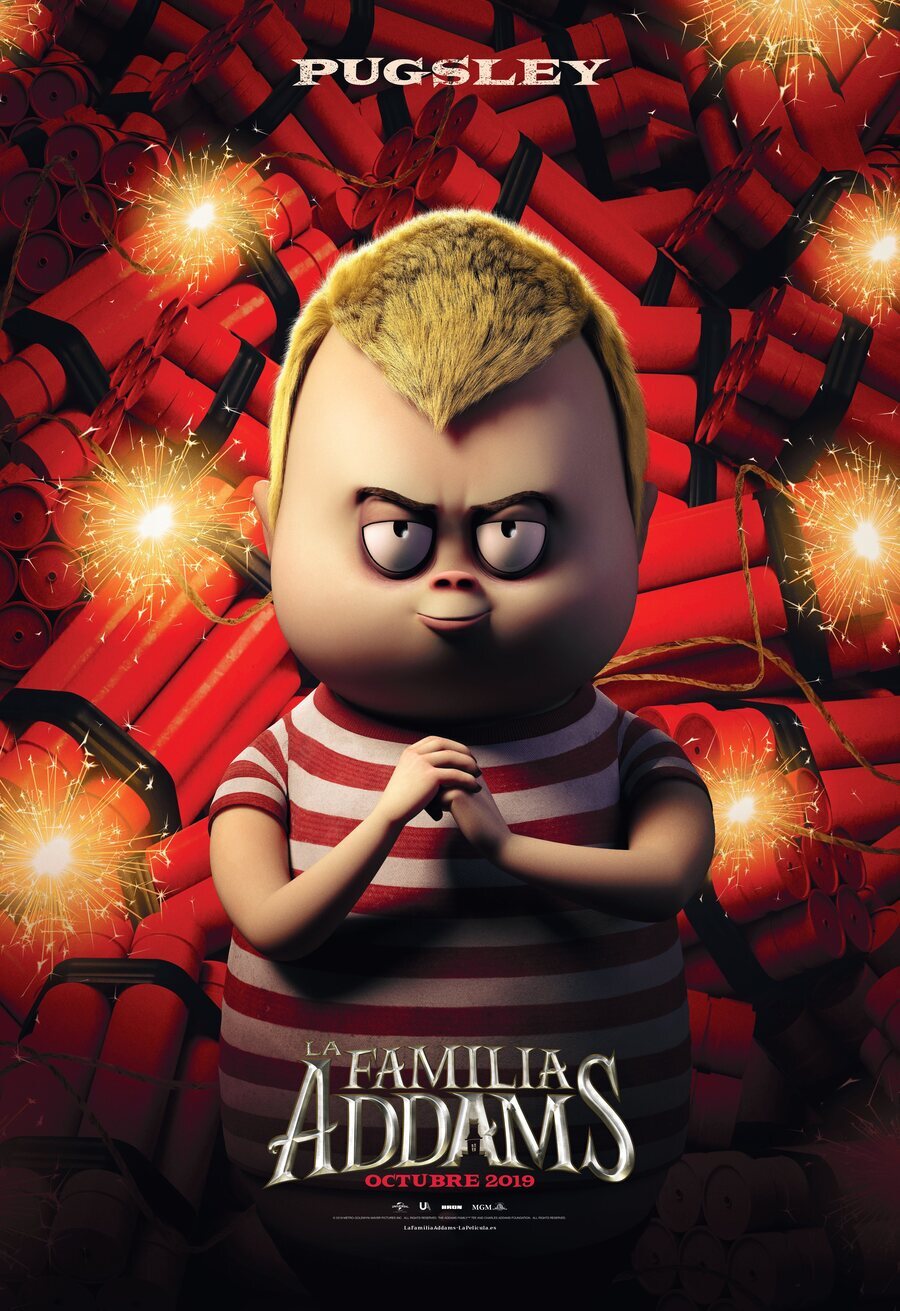 Cartel de Los locos Addams - Pugsley
