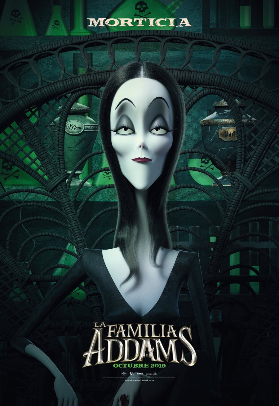 Cartel de Los locos Addams - Morticia