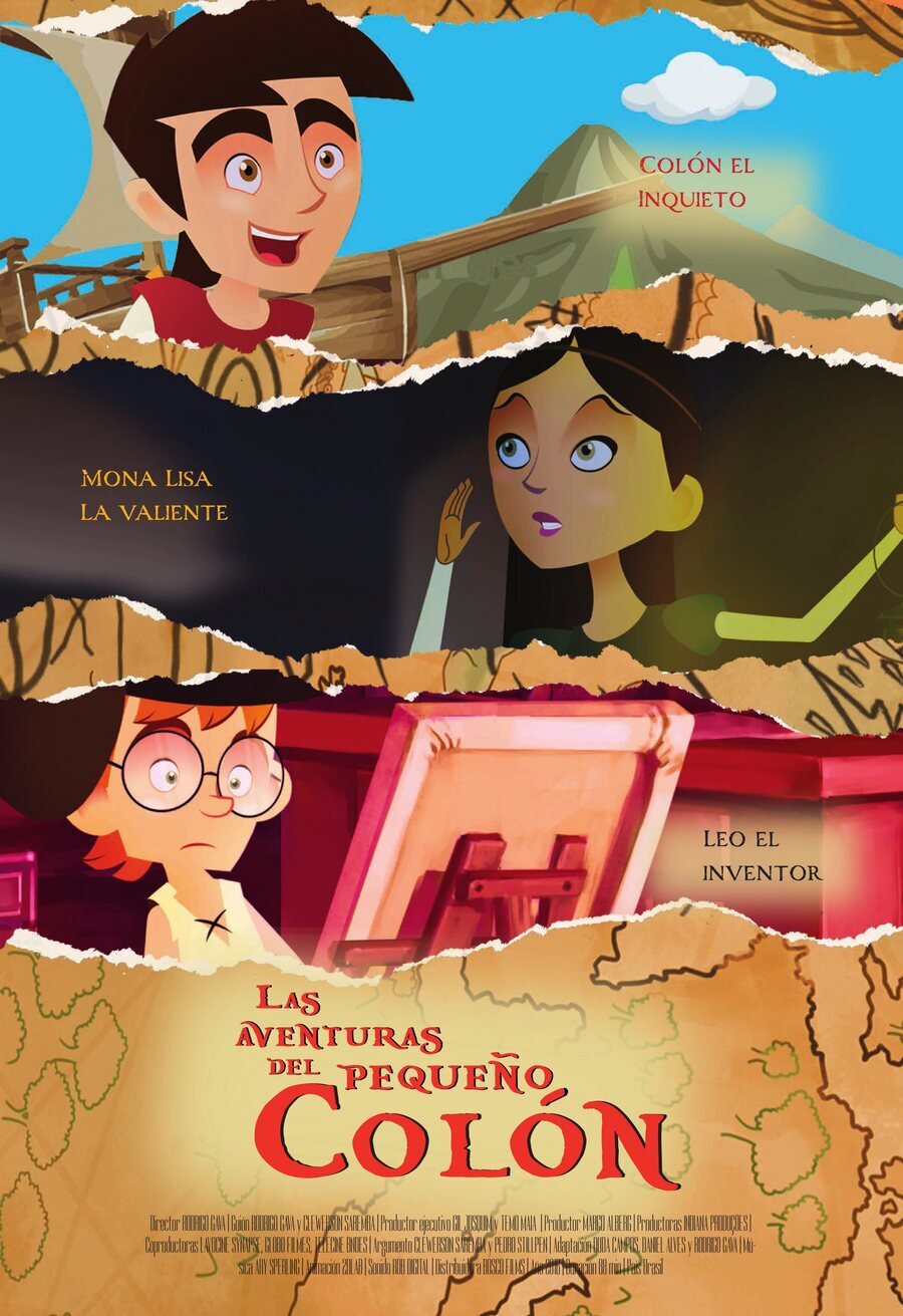 Cartel de As Aventuras do Pequeno Colombo - Cartel España