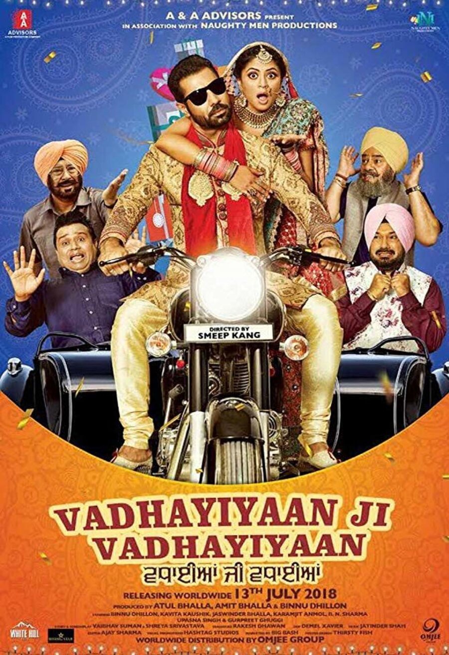 Cartel de Vadhayiyaan Ji Vadhayiyaan - India