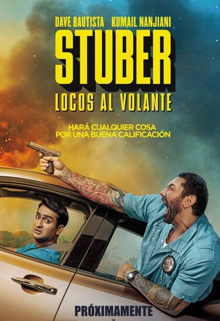 Cartel de Stuber: Locos al volante - México