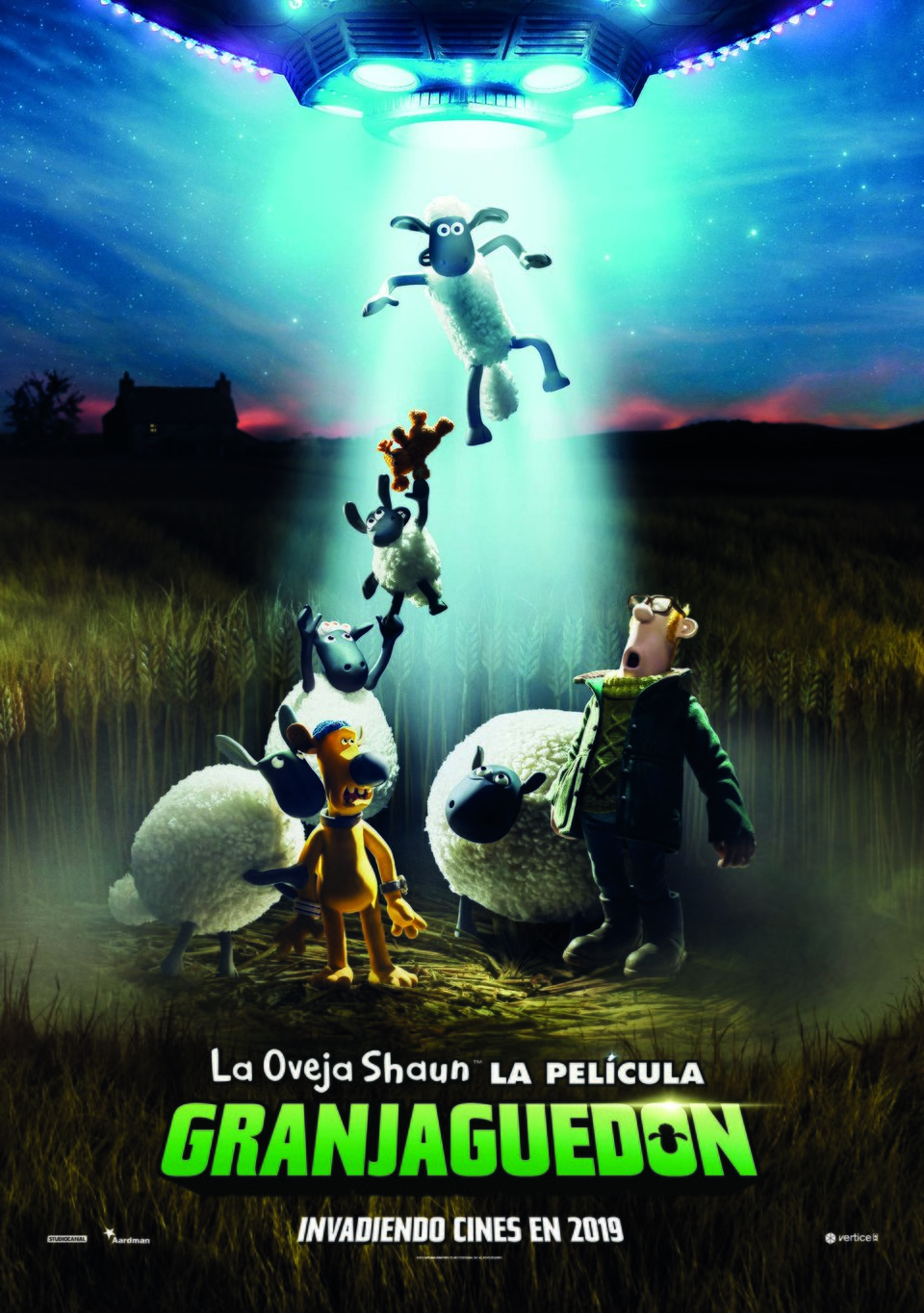 Cartel de Shaun, el cordero: La película - Granjaguedón - Teaser español