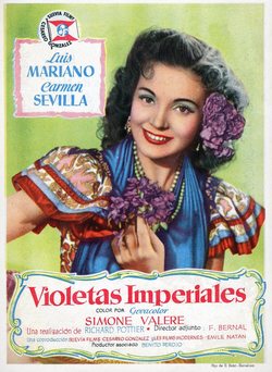 Cartel de Violetas imperiales
