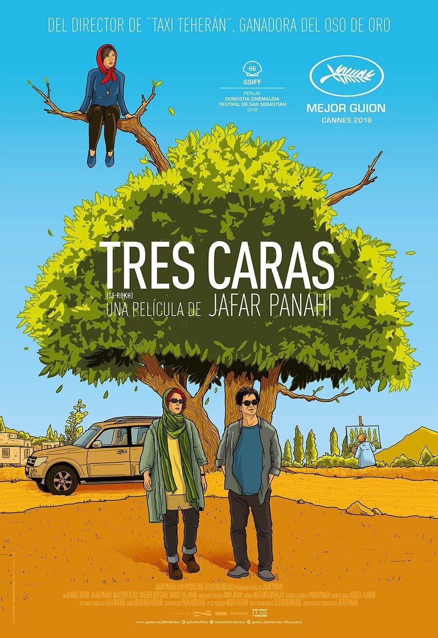 Cartel de Tres rostros - España #2