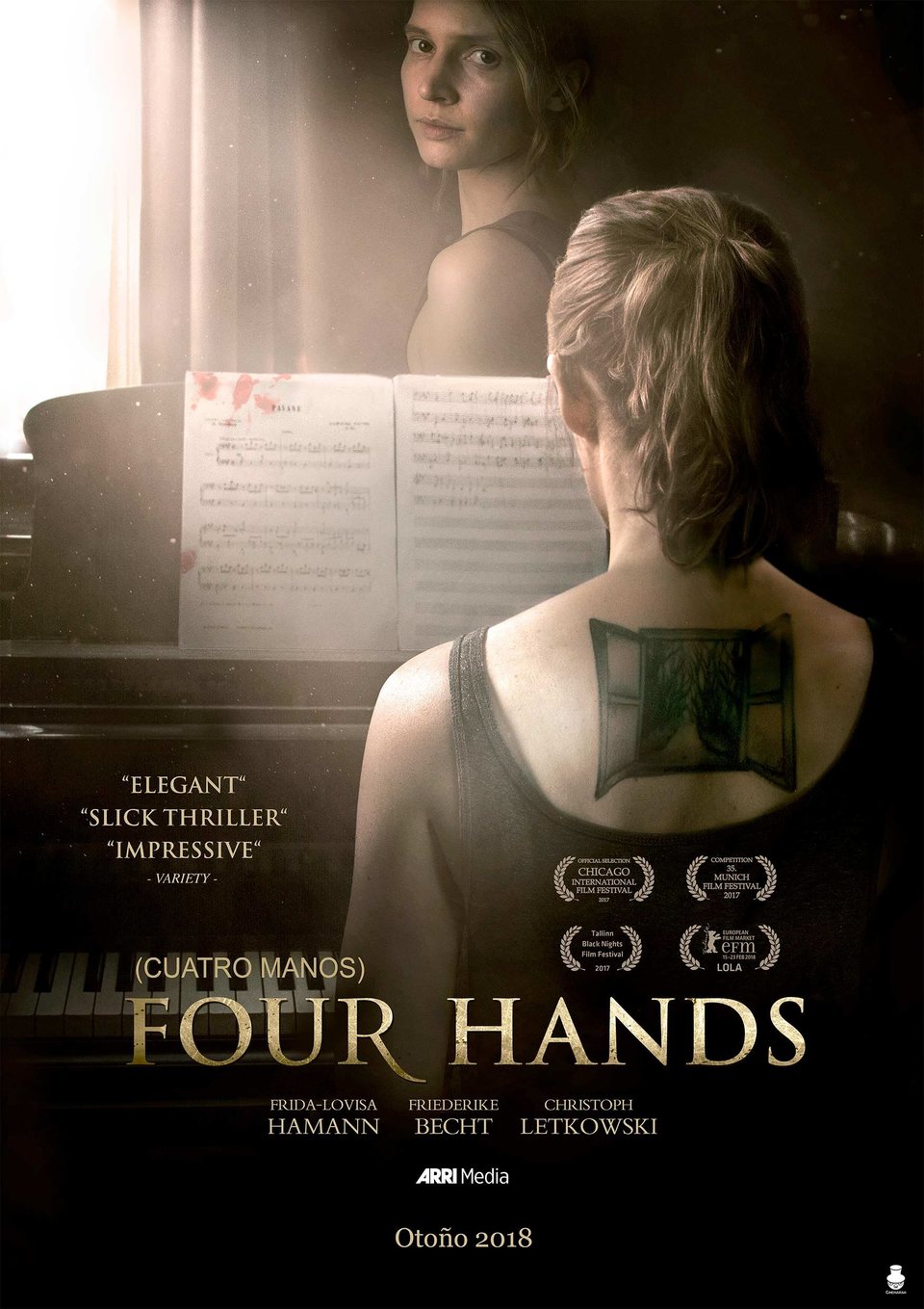 Cartel de Die Vierhändige - Cuatro manos
