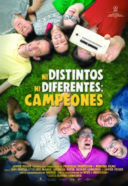 Cartel de Ni distintos ni diferentes: campeones