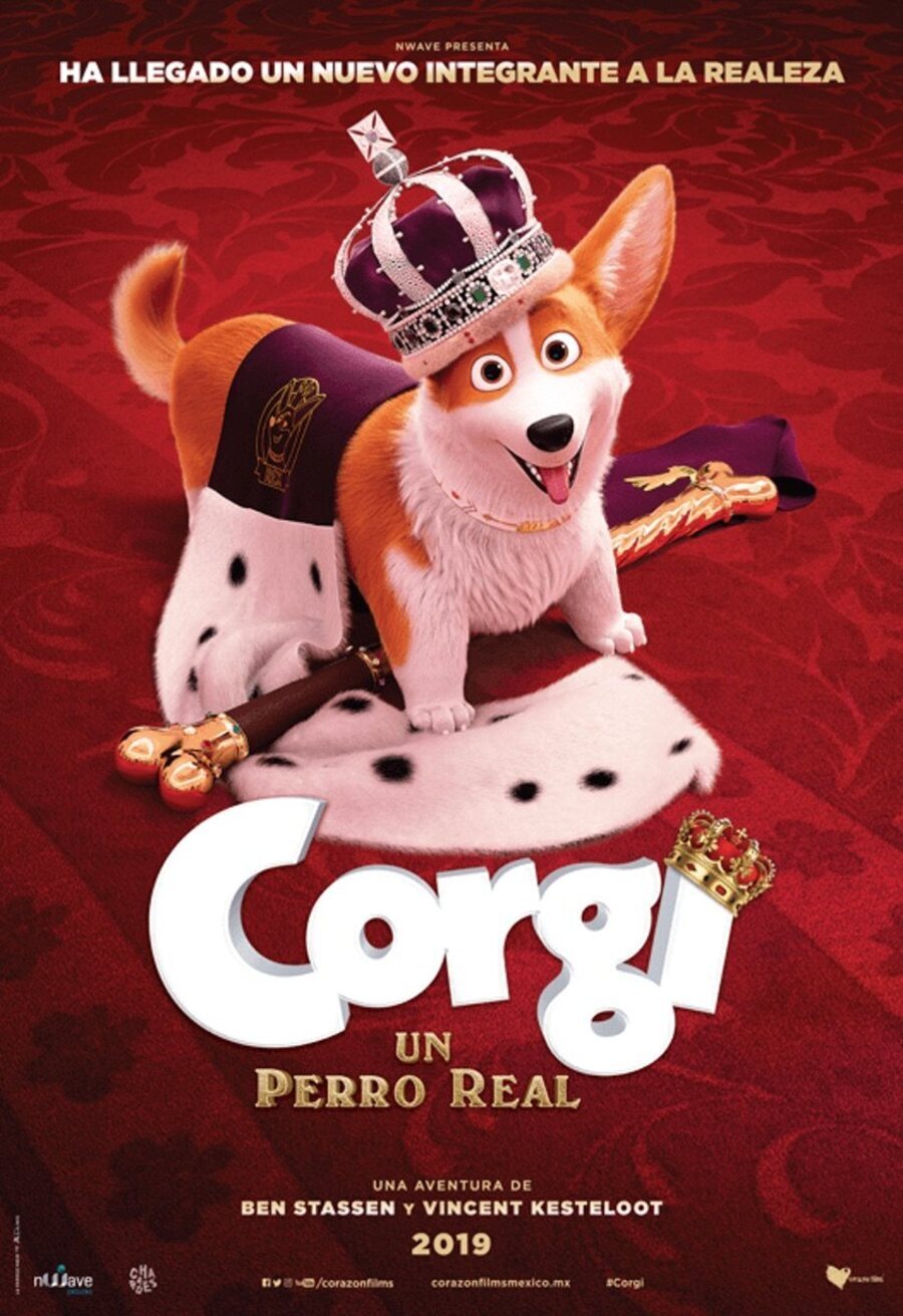 Cartel de Corgi, un perro real - México 2