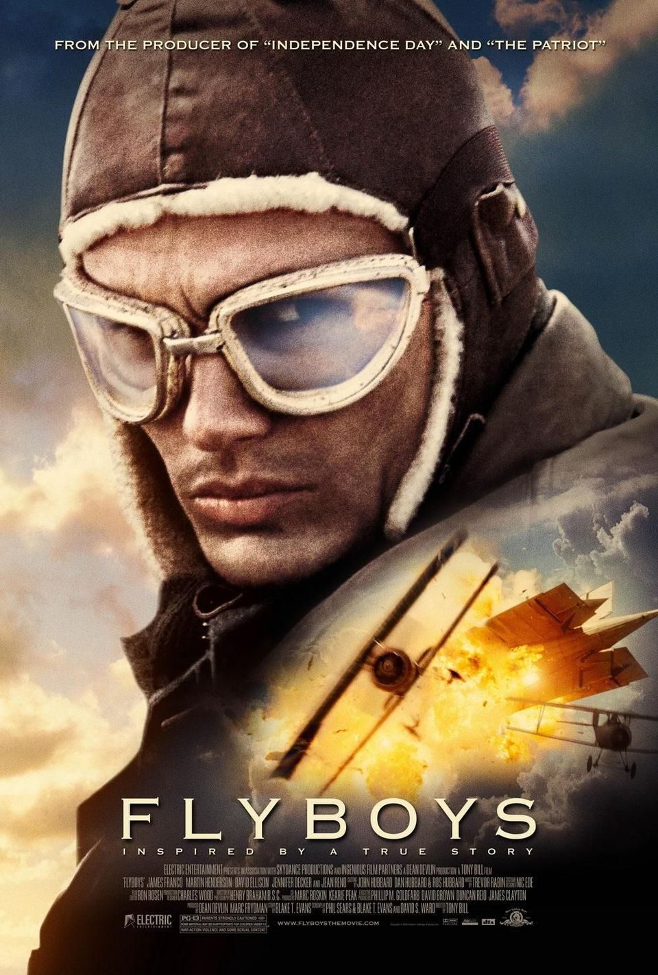 Cartel de Flyboys: héroes del aire - Estados Unidos