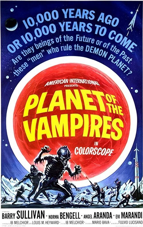Cartel de El planeta de los vampiros - UK