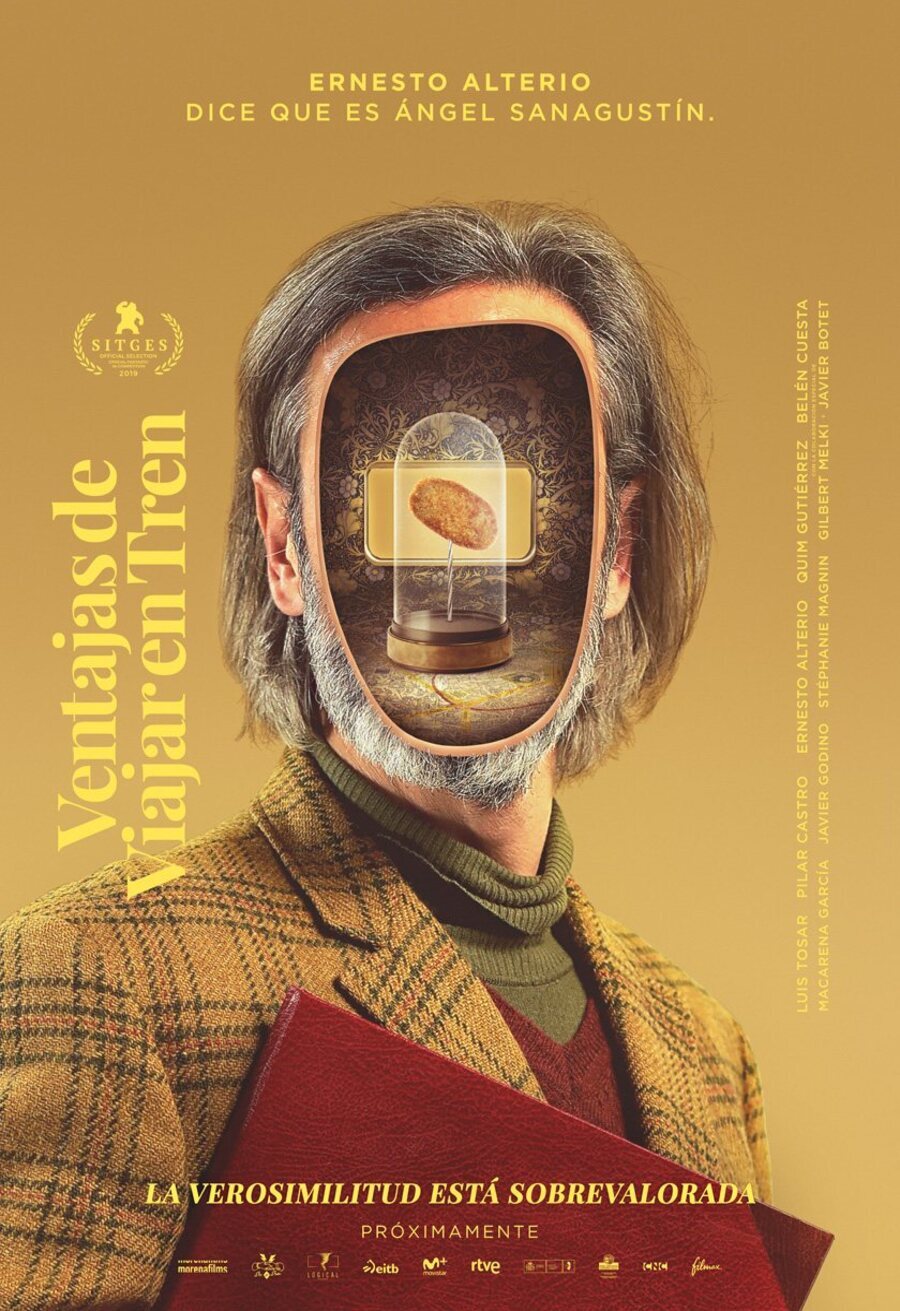 Cartel de Ventajas de viajar en tren - Ernesto Alterio