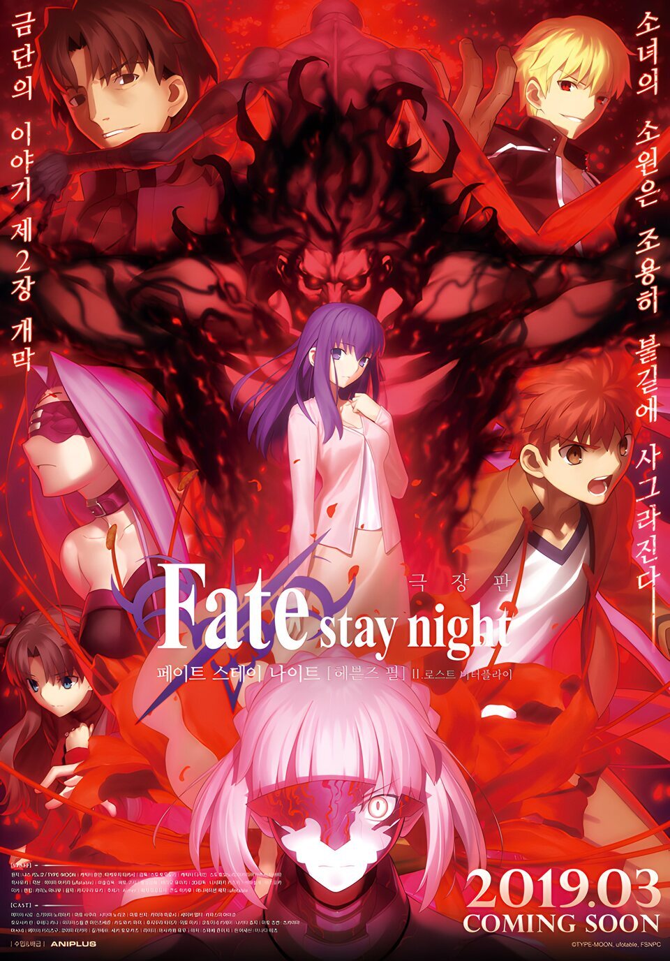 Cartel de Fate Stay Night Heaven's Feel Parte 2 - Japón