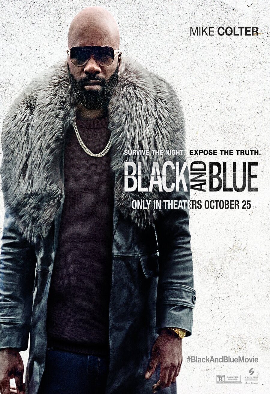 Cartel de Black and blue - Poster Mike Colter