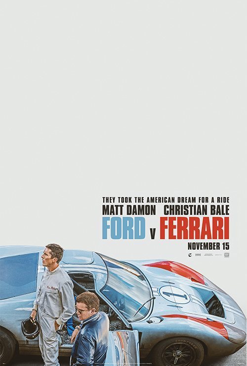 Cartel de Contra lo imposible - Ford v. Ferrari