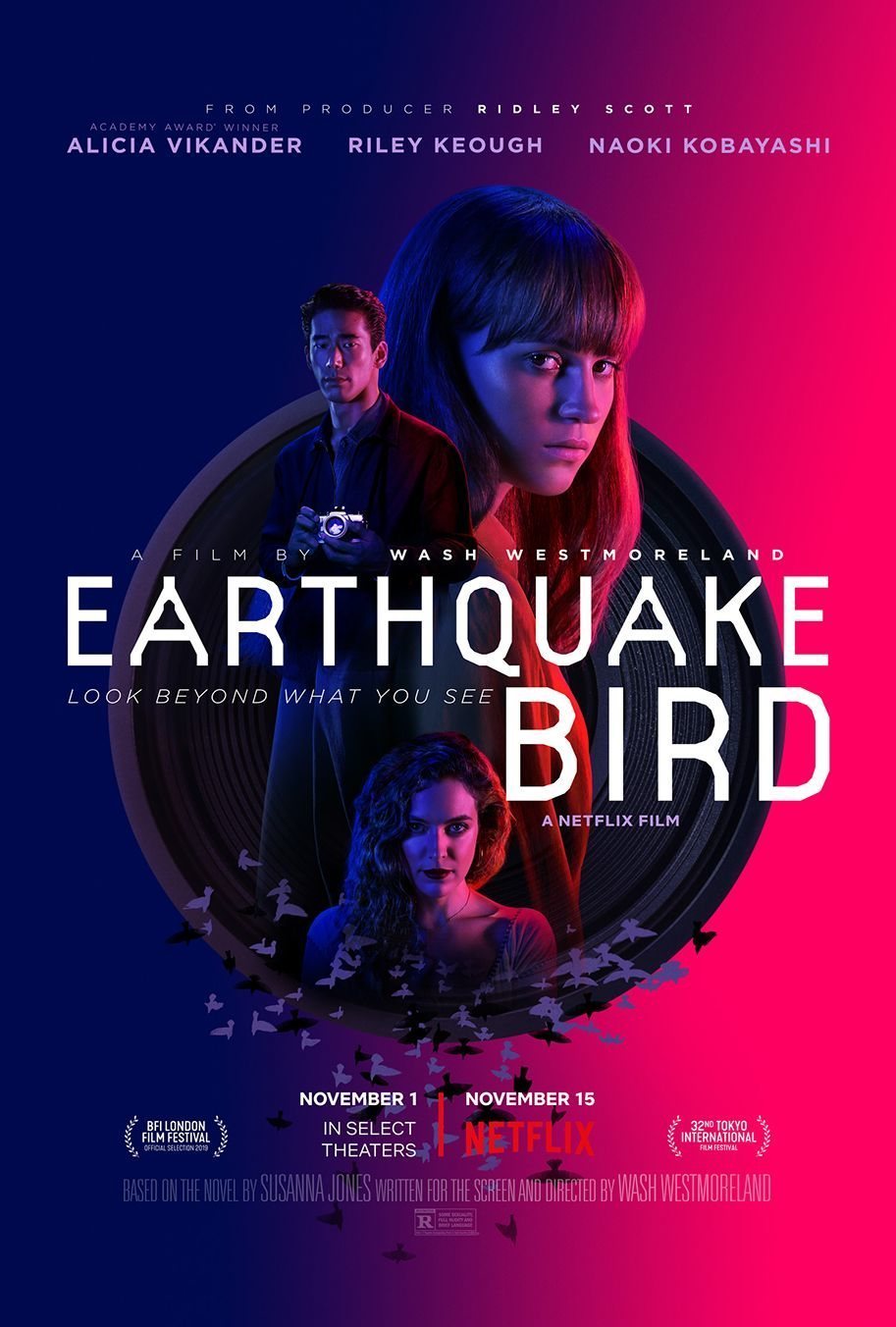 Cartel de Earthquake Bird - La música del terremoto
