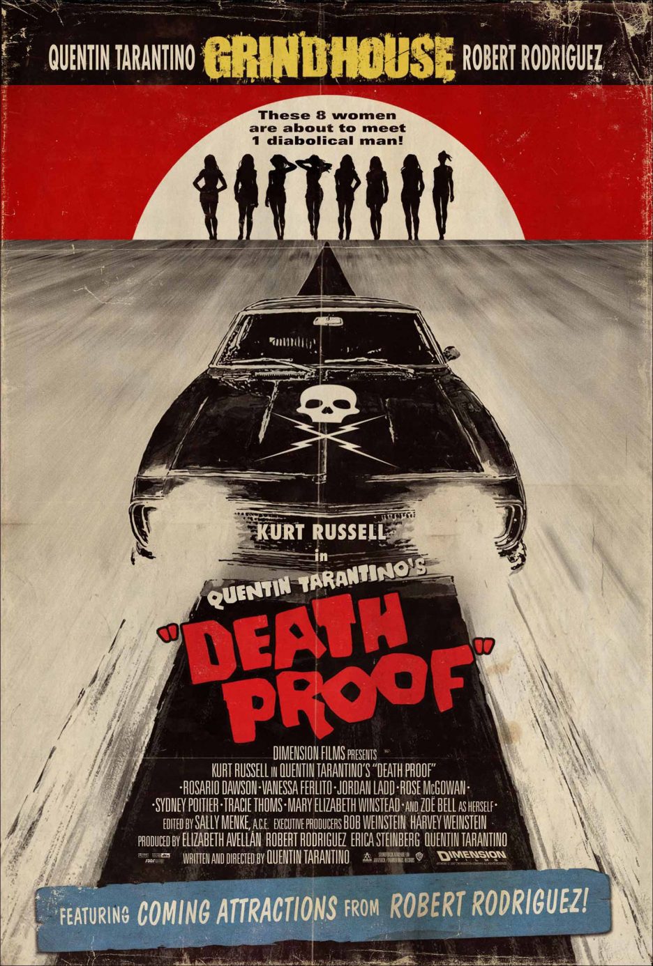 Cartel de Grindhouse: Death Proof - Estados Unidos