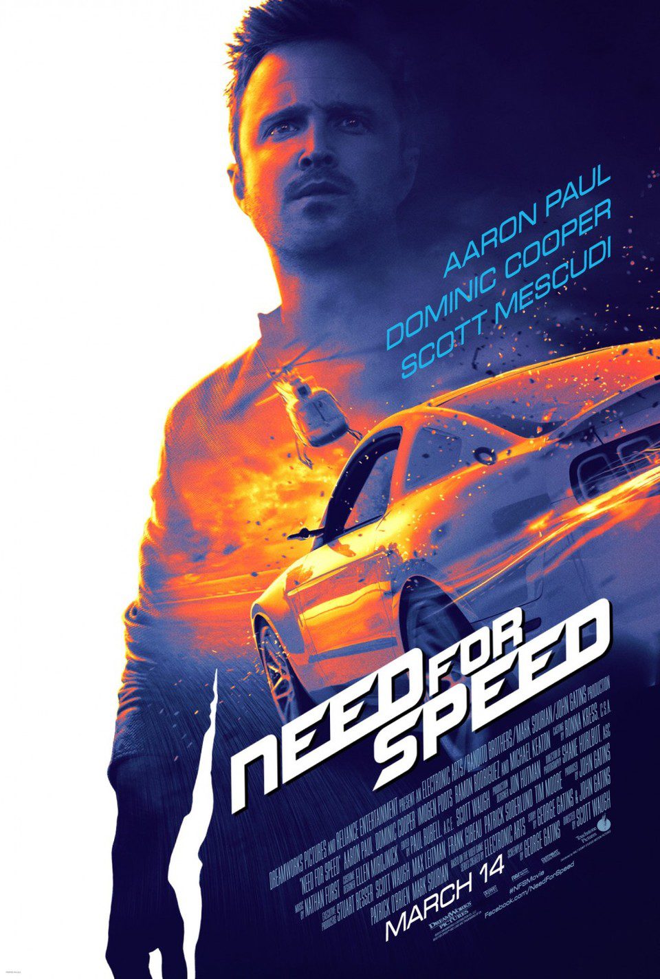 Cartel de Need for Speed: La película - Estados Unidos