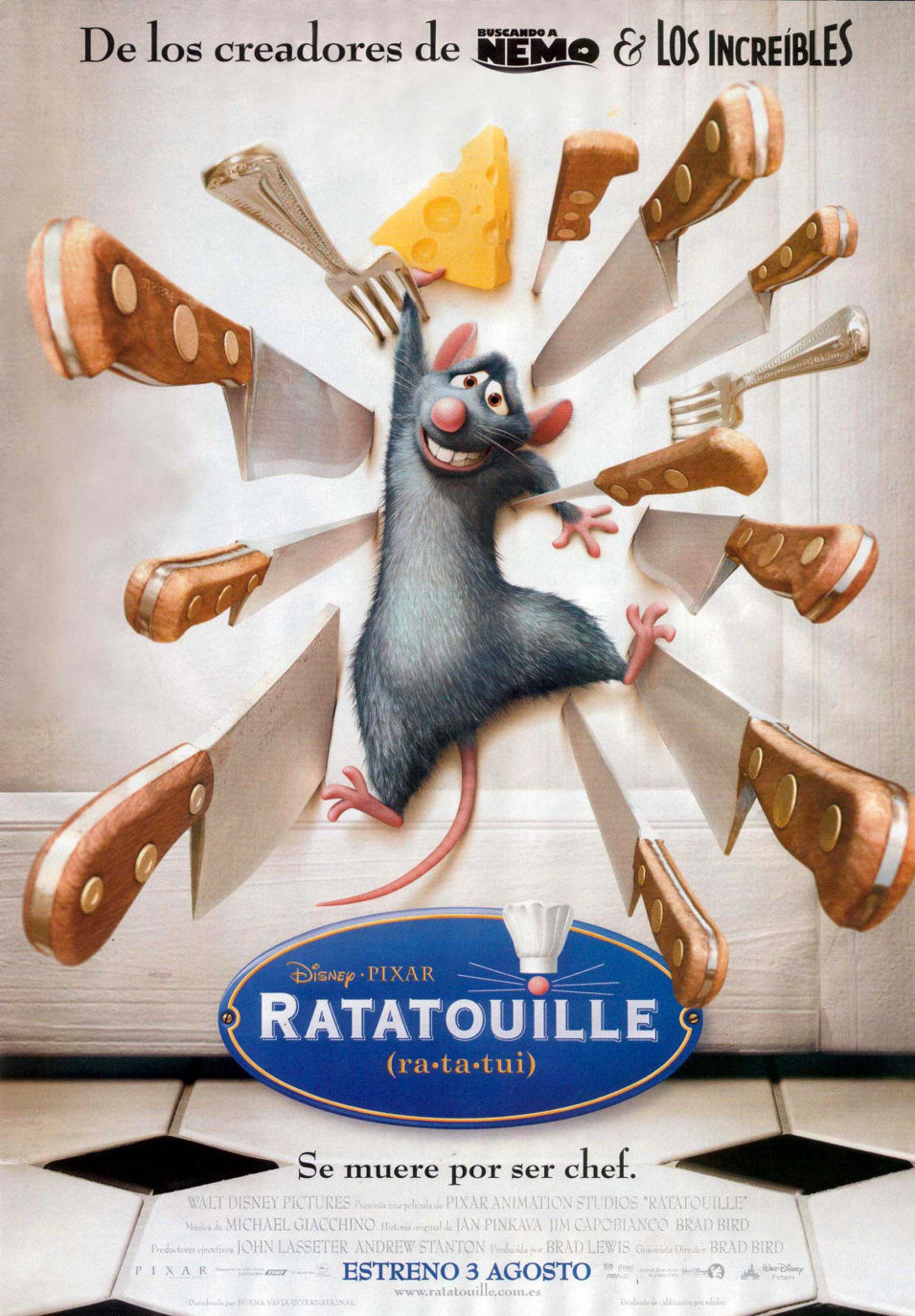 Cartel de Ratatouille - España