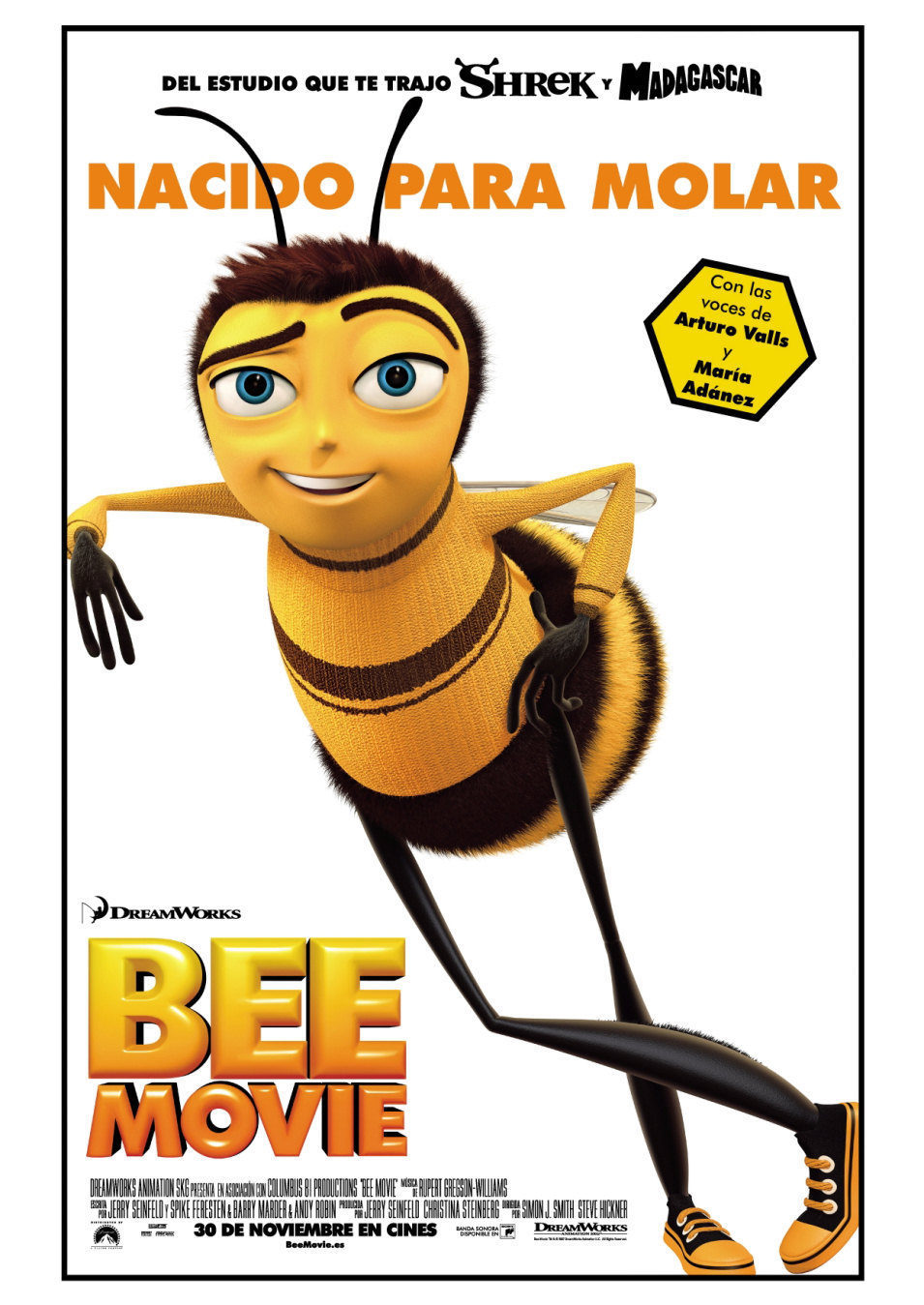 Cartel de Bee Movie: La historia de una abeja - España