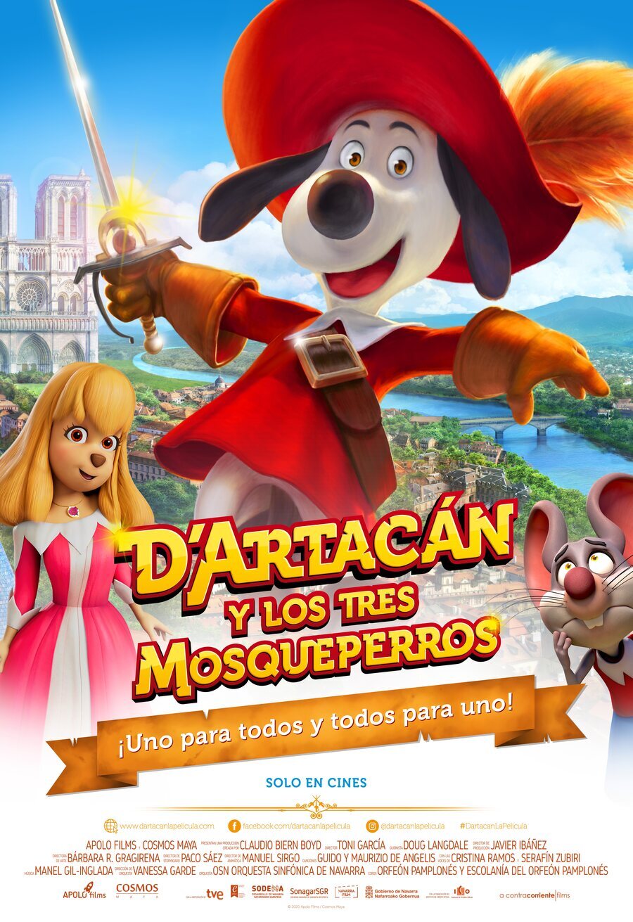 Cartel de D'Artacán y los tres mosqueperros - España