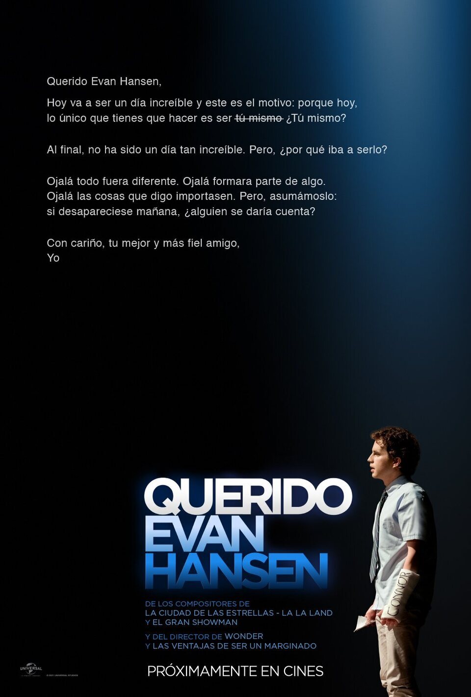 Cartel de Dear Evan Hansen - España