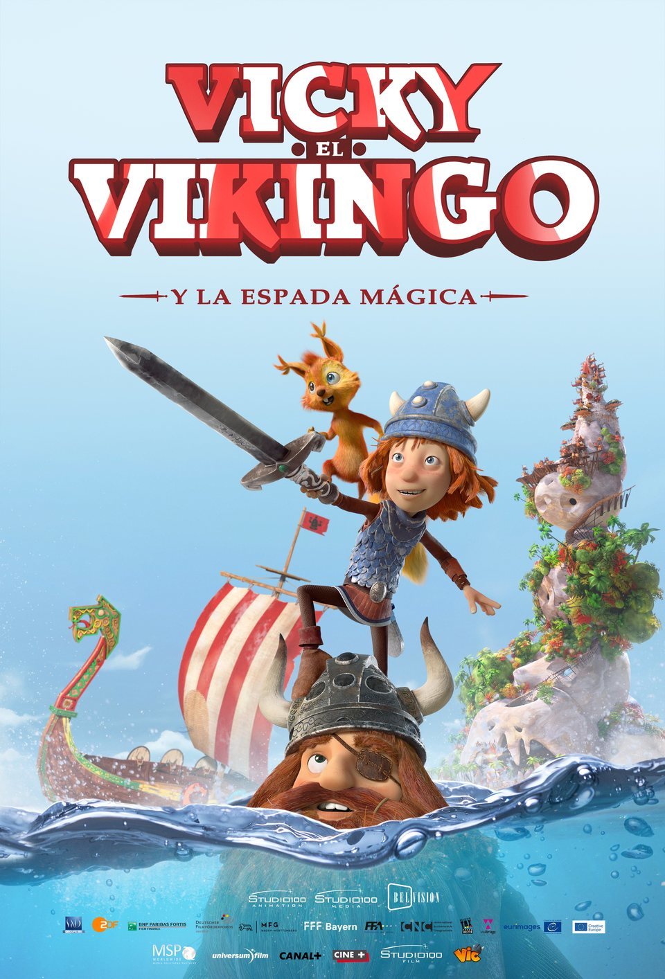Cartel de Vicky el Vikingo y la espada mágica - España