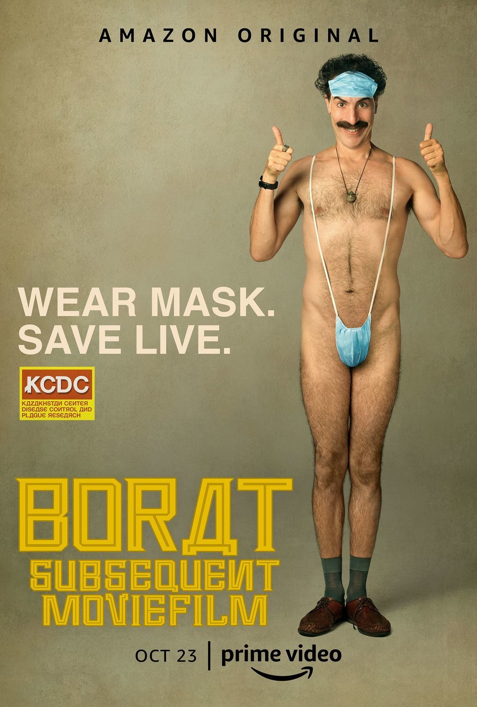 Cartel de Borat Subsequent Moviefilm - EEUU