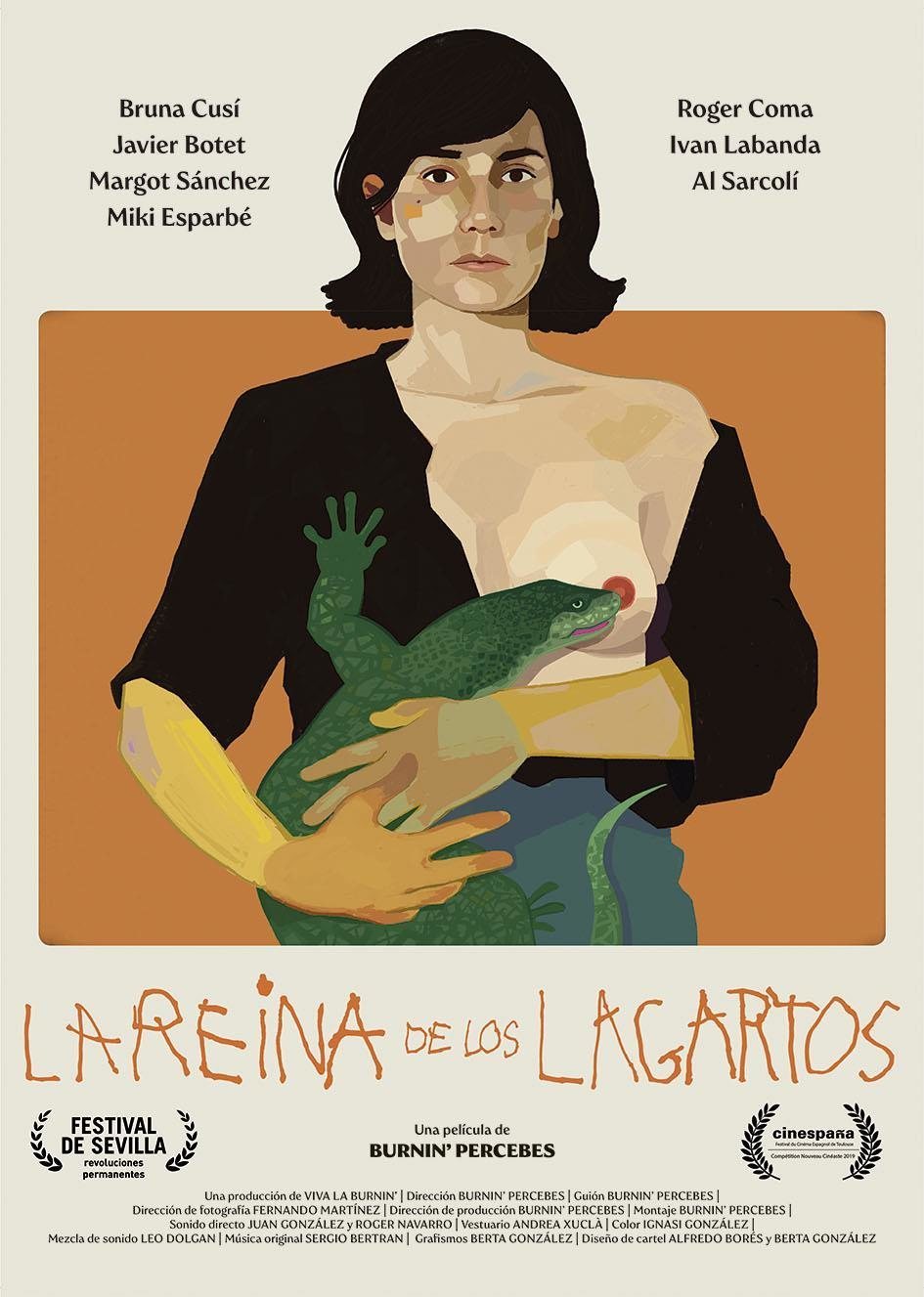 Cartel de La reina de los lagartos - España