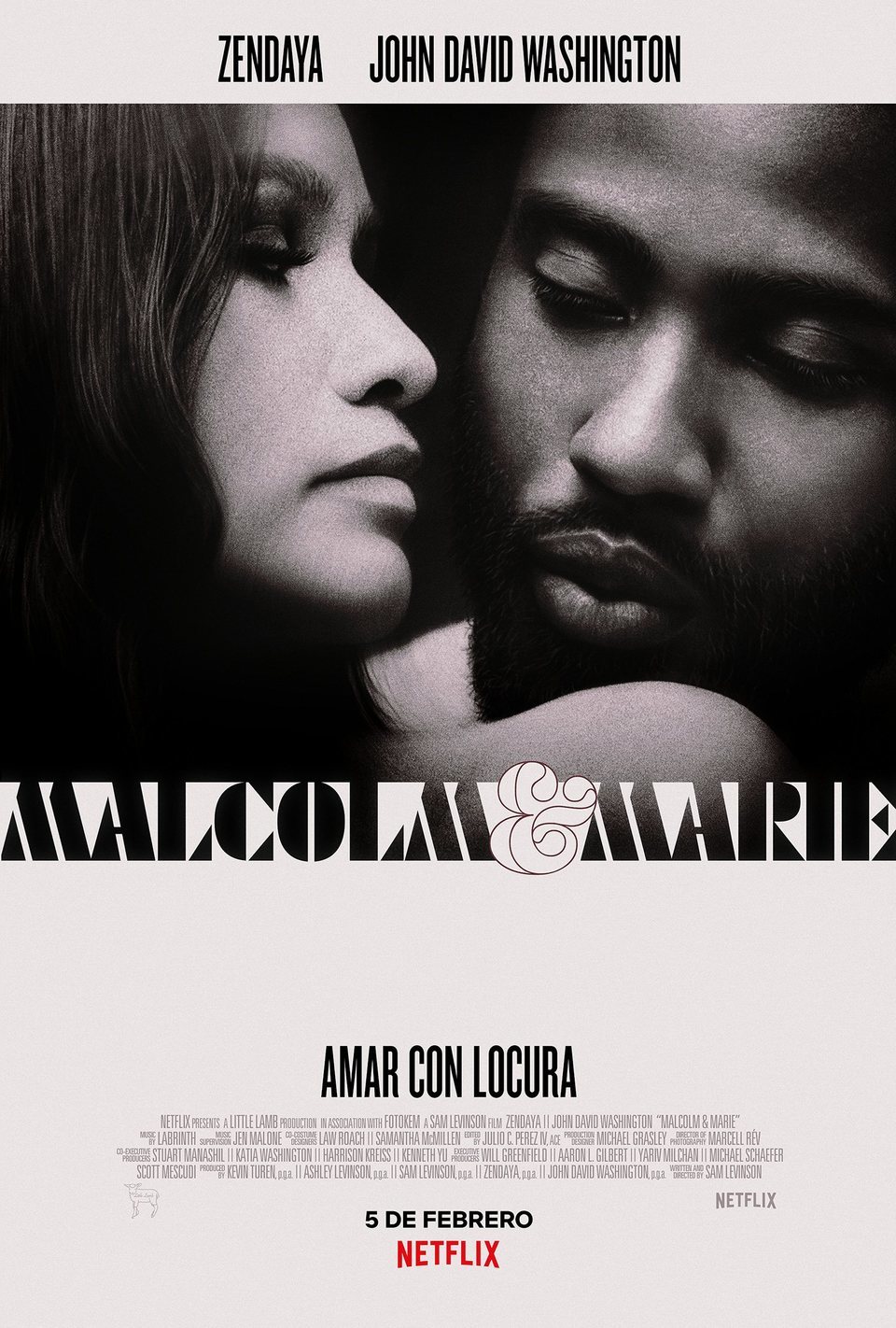 Cartel de Malcolm y Marie - España