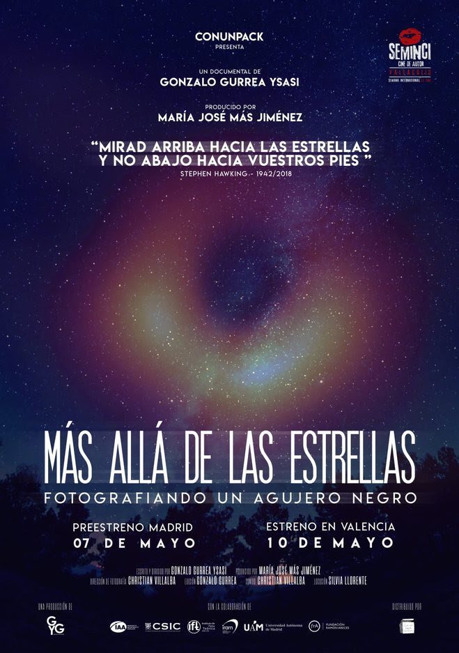 Cartel de Más allá de las estrellas. Fotografiando un agujero negro - España