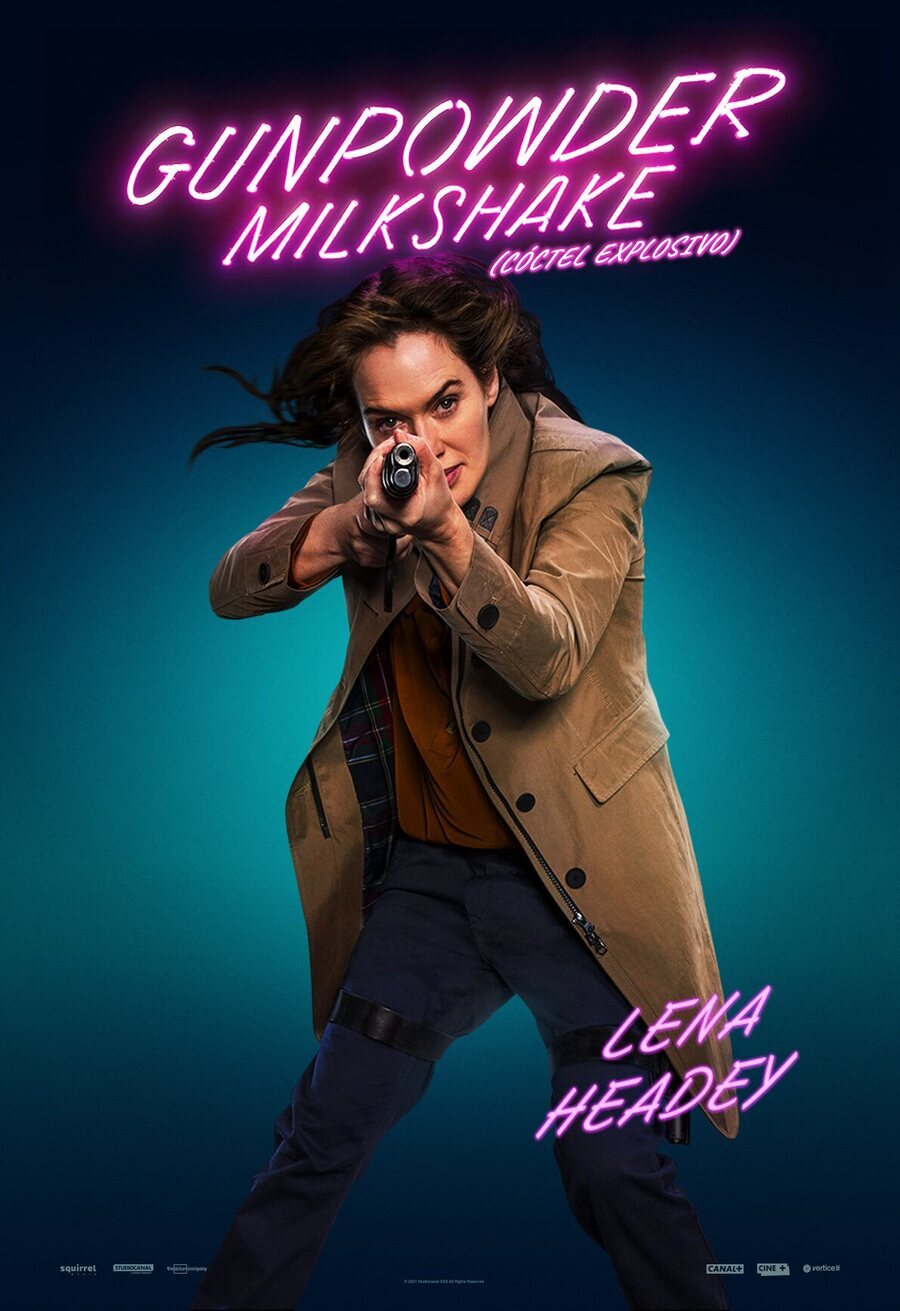 Cartel de Gunpowder Milkshake - Scarlet