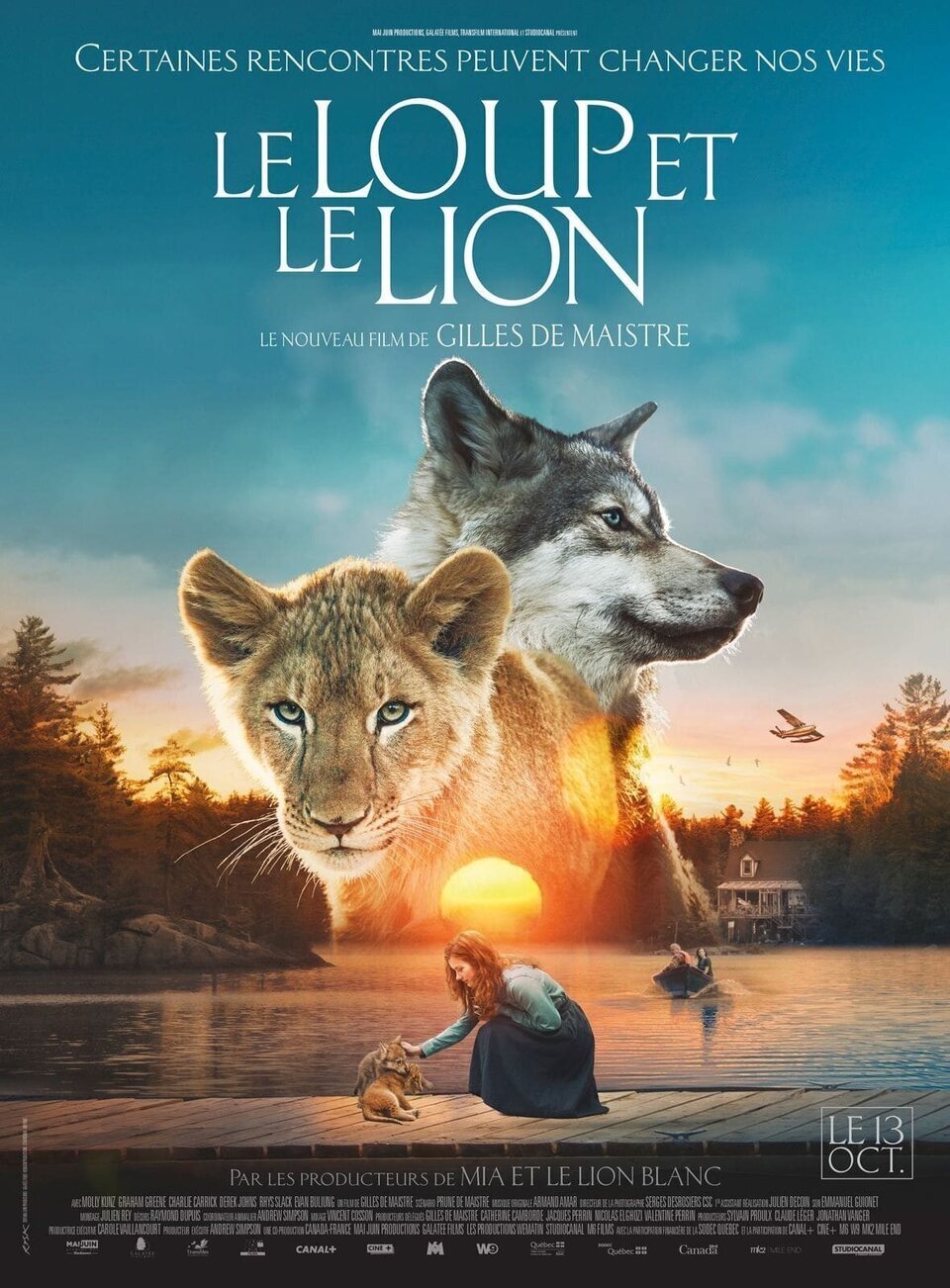 Cartel de Le loup et le lion - Francia