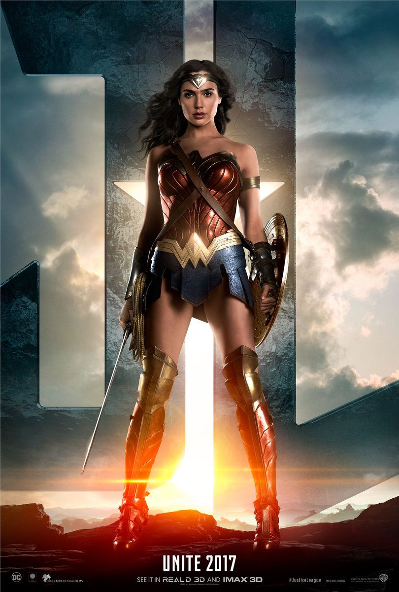 Cartel de La Liga de la Justicia - Wonder Woman