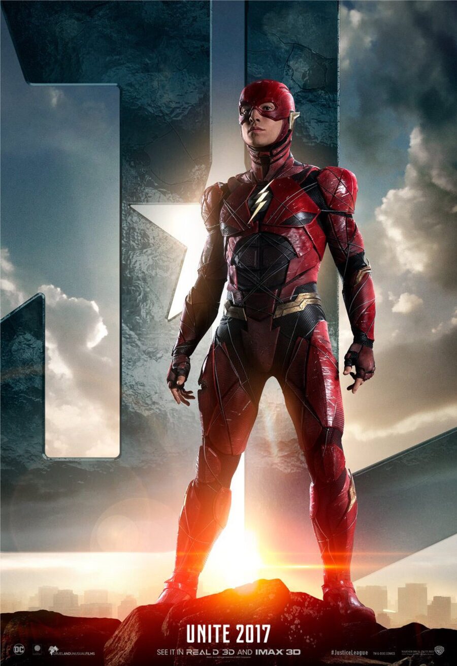 Cartel de La Liga de la Justicia - Flash