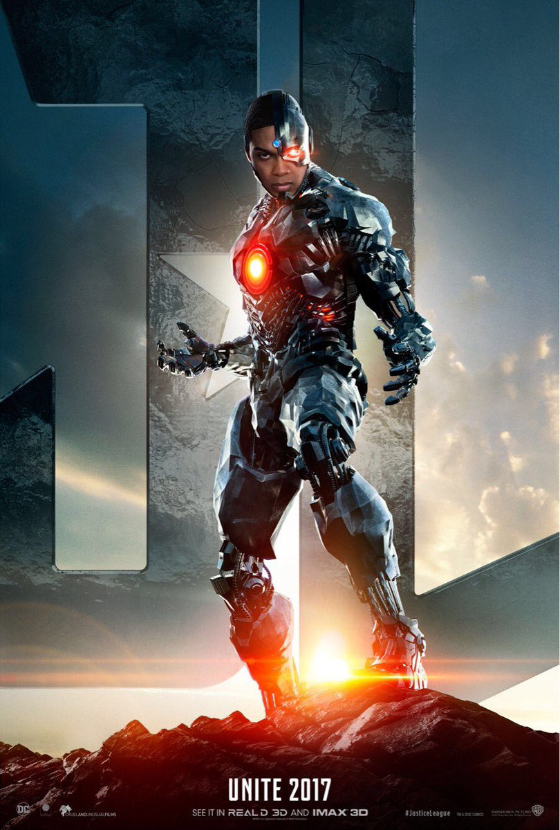 Cartel de La Liga de la Justicia - Cyborg