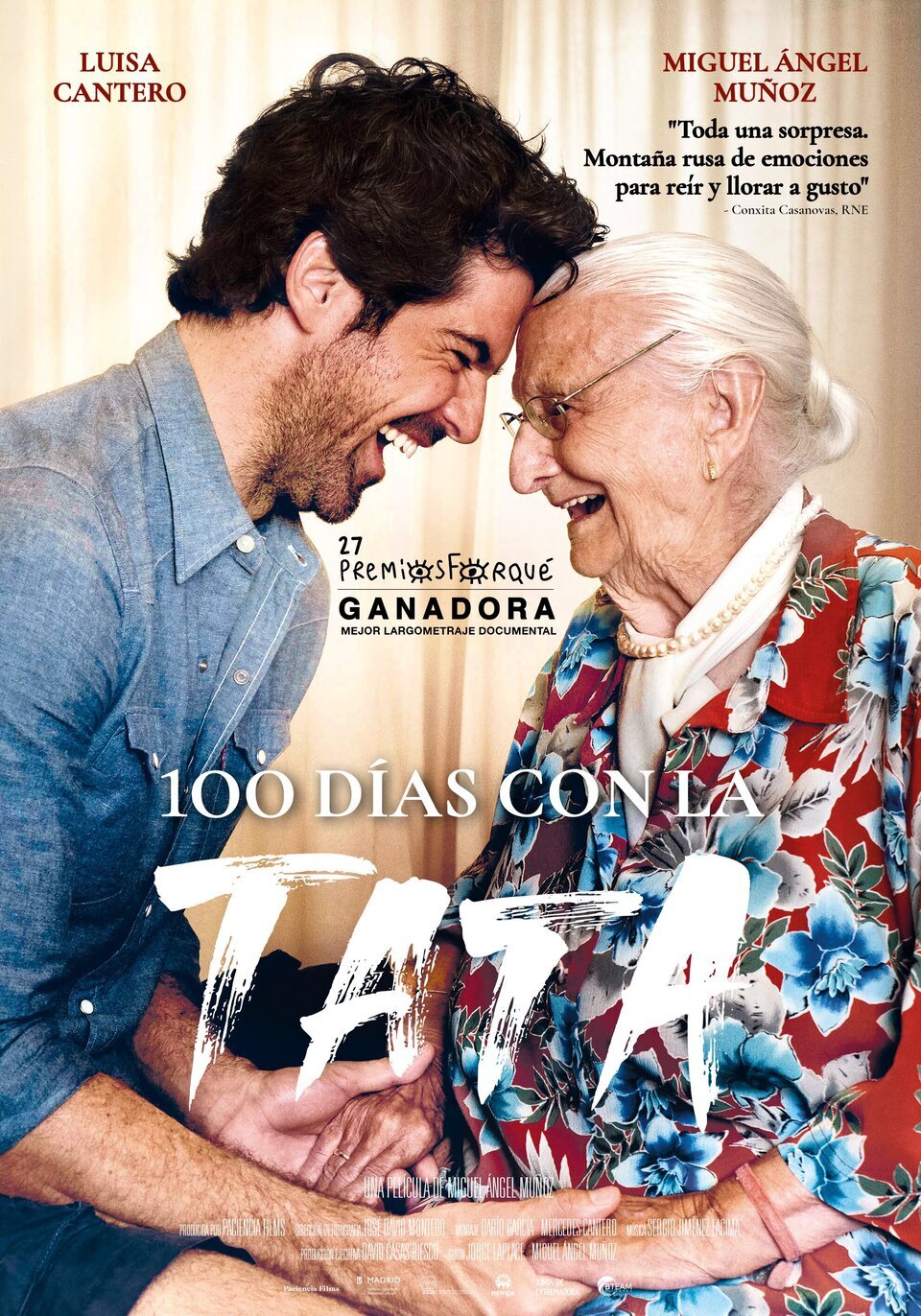 Cartel de 100 días con la tata - España